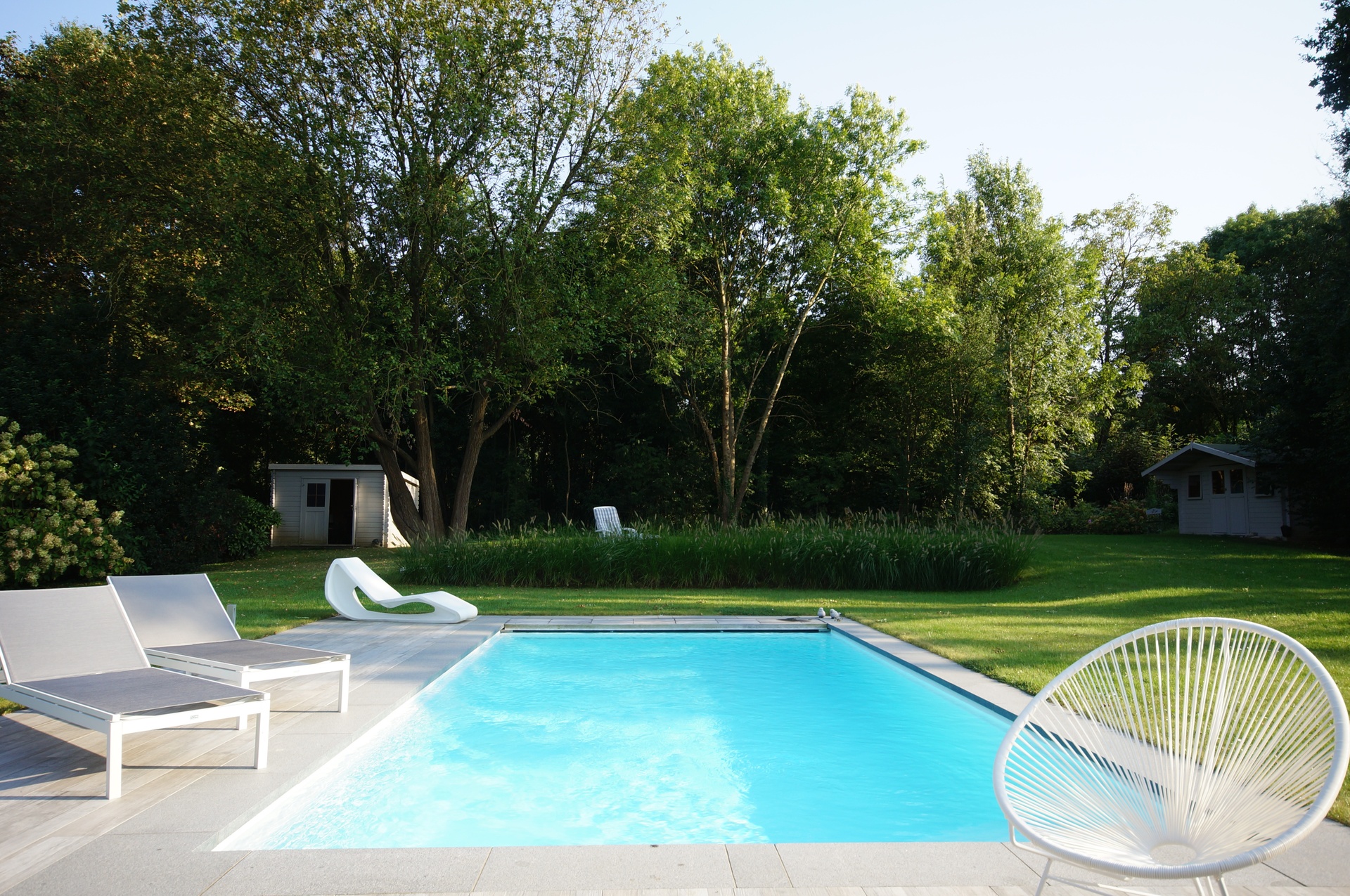 piscine remplie eau