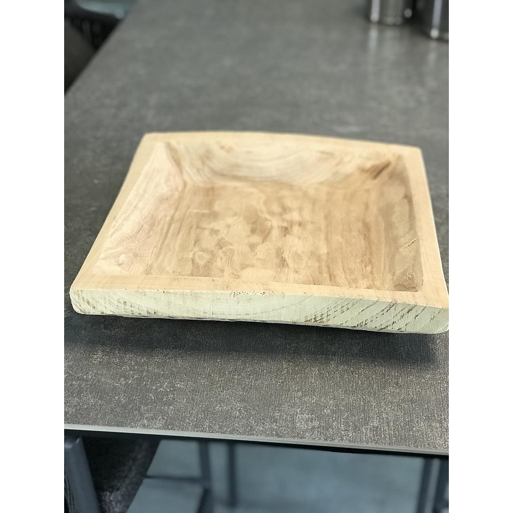 Plat carré en bois