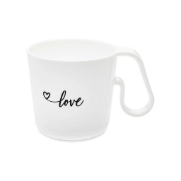 Tasse &quot;love&quot; en plastique KOZIOL