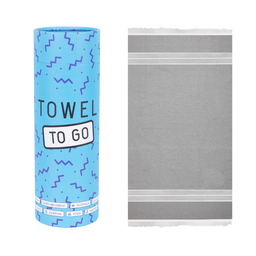 Serviette grise &quot;Towel to go&quot;