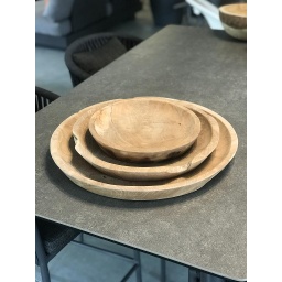 Set de 3 plateaux en bois