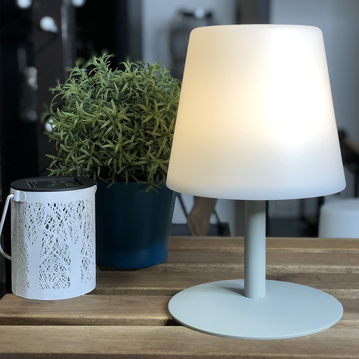 Petite lampe de table "vert d'eau"