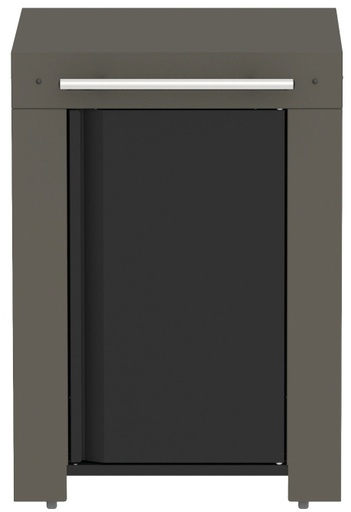 [PMAP06070] ENO - Desserte Felix acier coloris gris